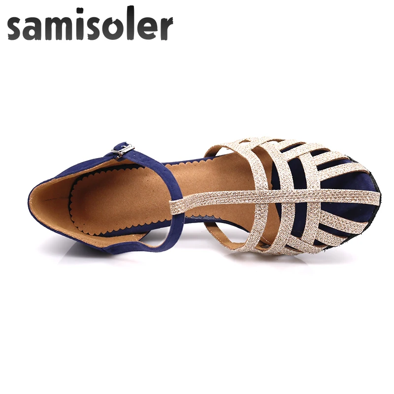 Samisoler/Новинка тканевые блестящие ленты для бальных танцев модная танцевальная