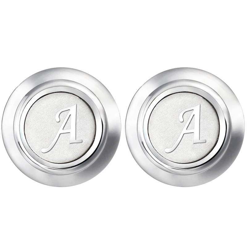 Hawson Classic Metal Letter Men's Shirt Cufflinks Multiple Letters Availabel With Box | Украшения и аксессуары