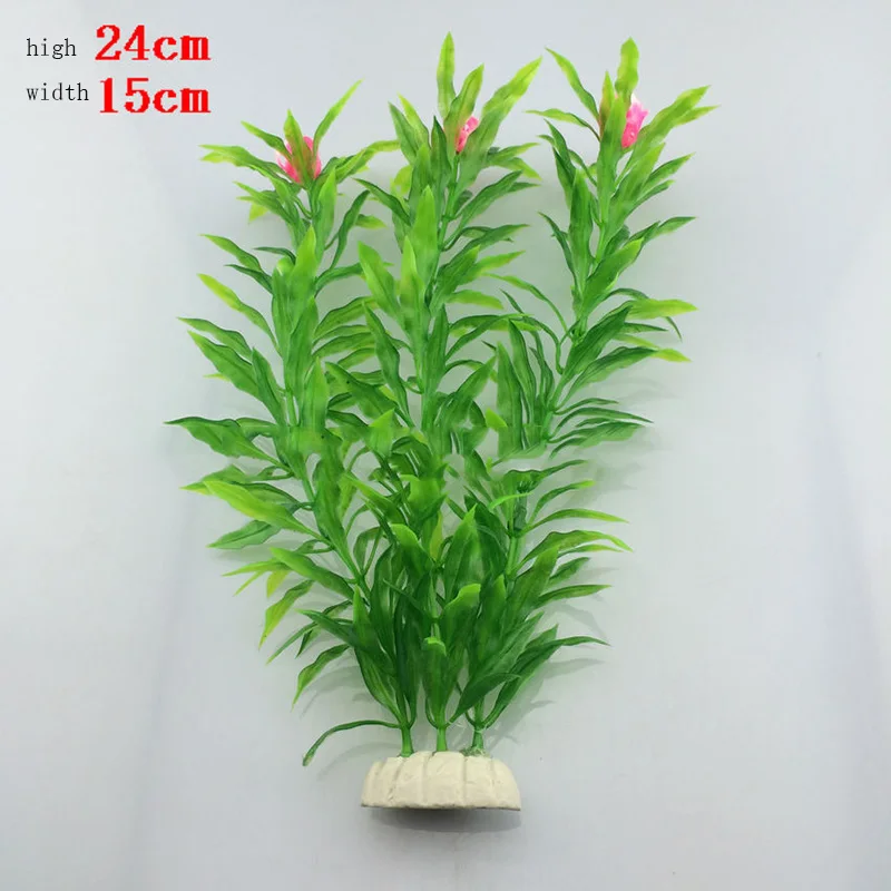 Новинка украшение для аквариума 24 см искусственный цветок зеленая пудра