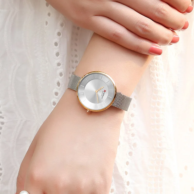 Часы наручные CURREN Кварцевые ультратонкие брендовые Роскошные Простые Модные