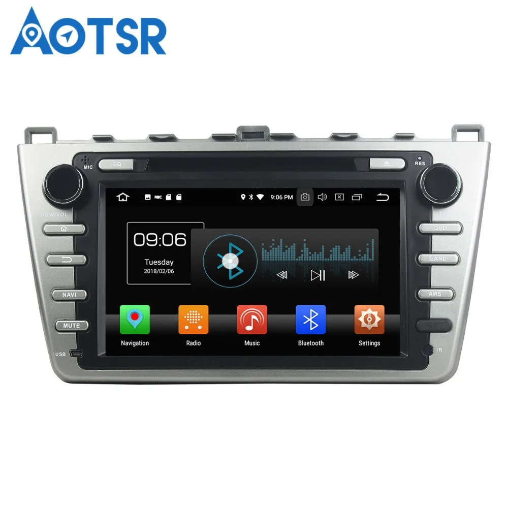 Автомобильный DVD-плеер Aotsr Android 8 0 GPS-навигация для Mazda 6 Atenza 2008-2012 мультимедийный
