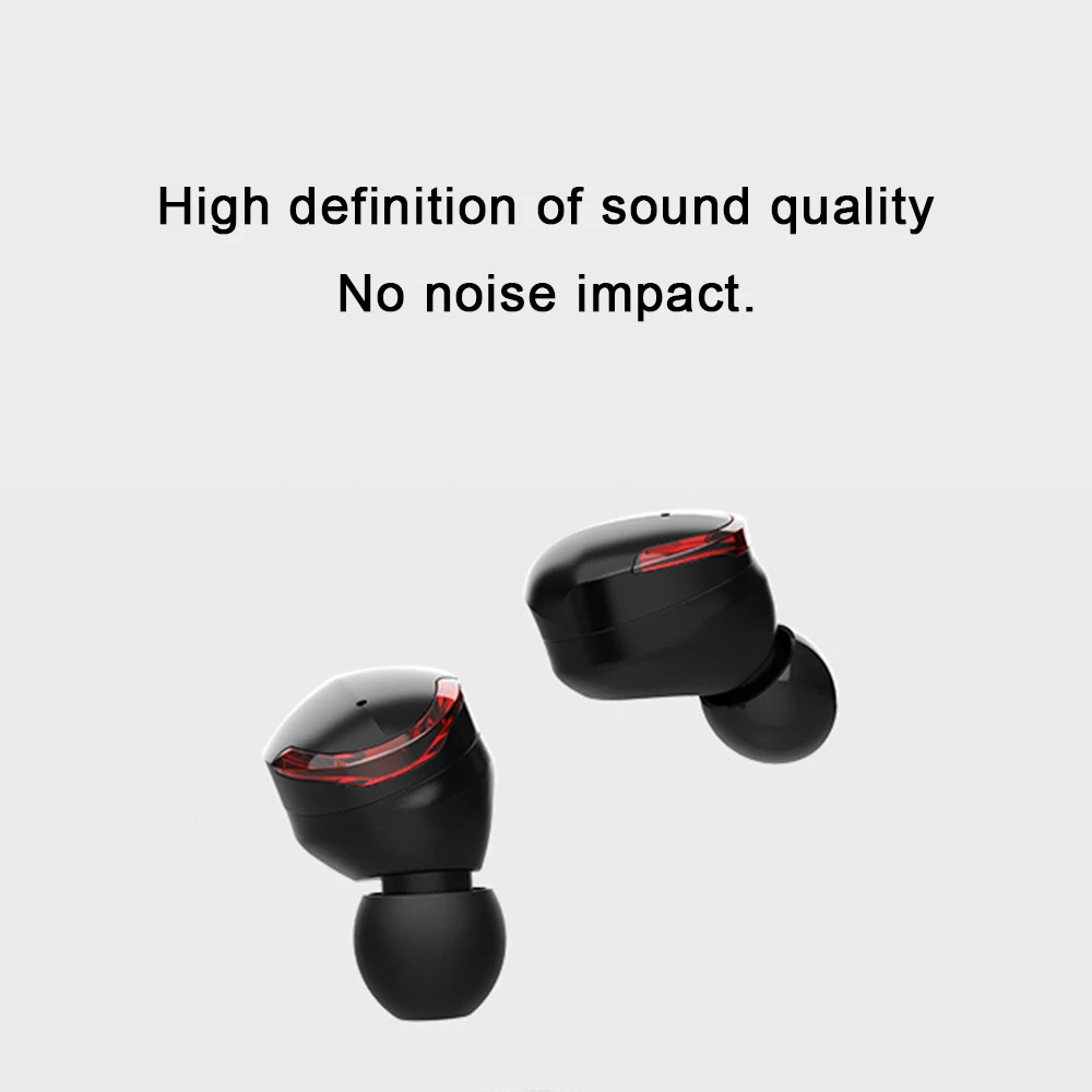 Новинка 2019 Bluetooth-гарнитура с цифровым дисплеем 5 0 Беспроводная двумя ушами TWS