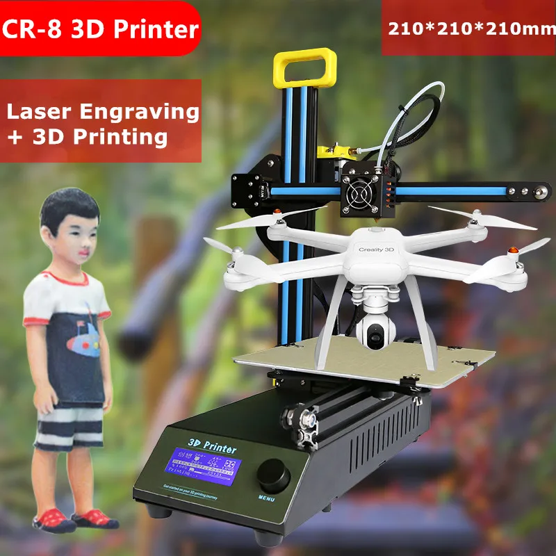 Новинка 2017 года Высокое качество Desktop 3D-принтеры DIY creality CR-8 комплект с бесплатным