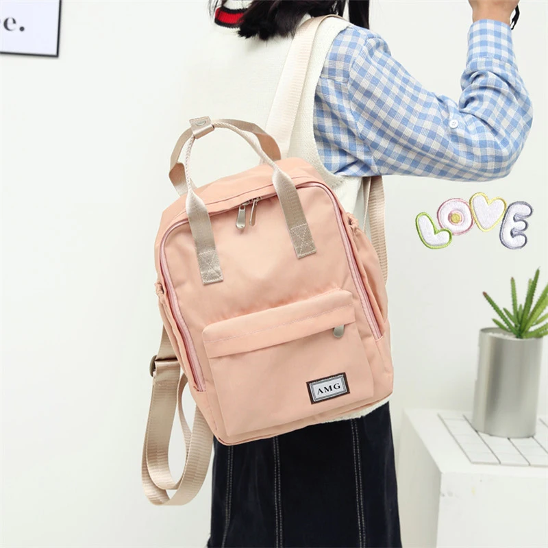 Женские рюкзаки Harajuku минималистичный водонепроницаемый нейлоновый рюкзак