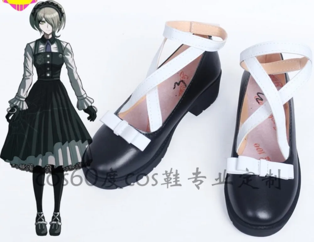 Danganronpa V3:Killing Harmony Tojo Kirumi maid/костюм для костюмированной вечеринки Спортивная обувь