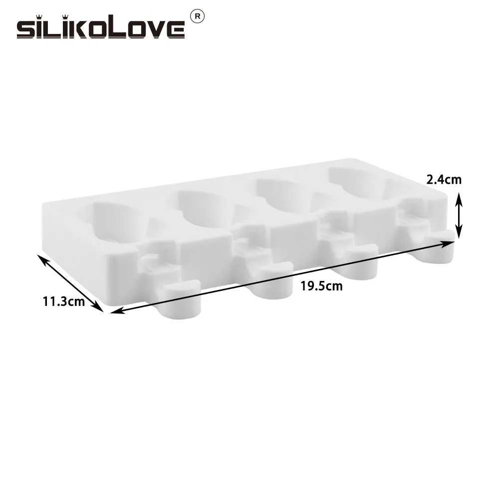 SILIKOLOVE формы для мороженого силиконовые формы для мороженого Производитель замороженные формы для детей с Деревянными Палочками