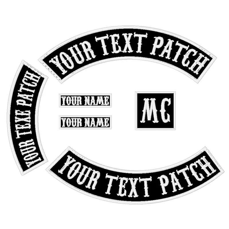 6 шт. байкерские нашивки с вышивкой 450 мм|iron on patch embroidered|iron embroidered patchiron custom |