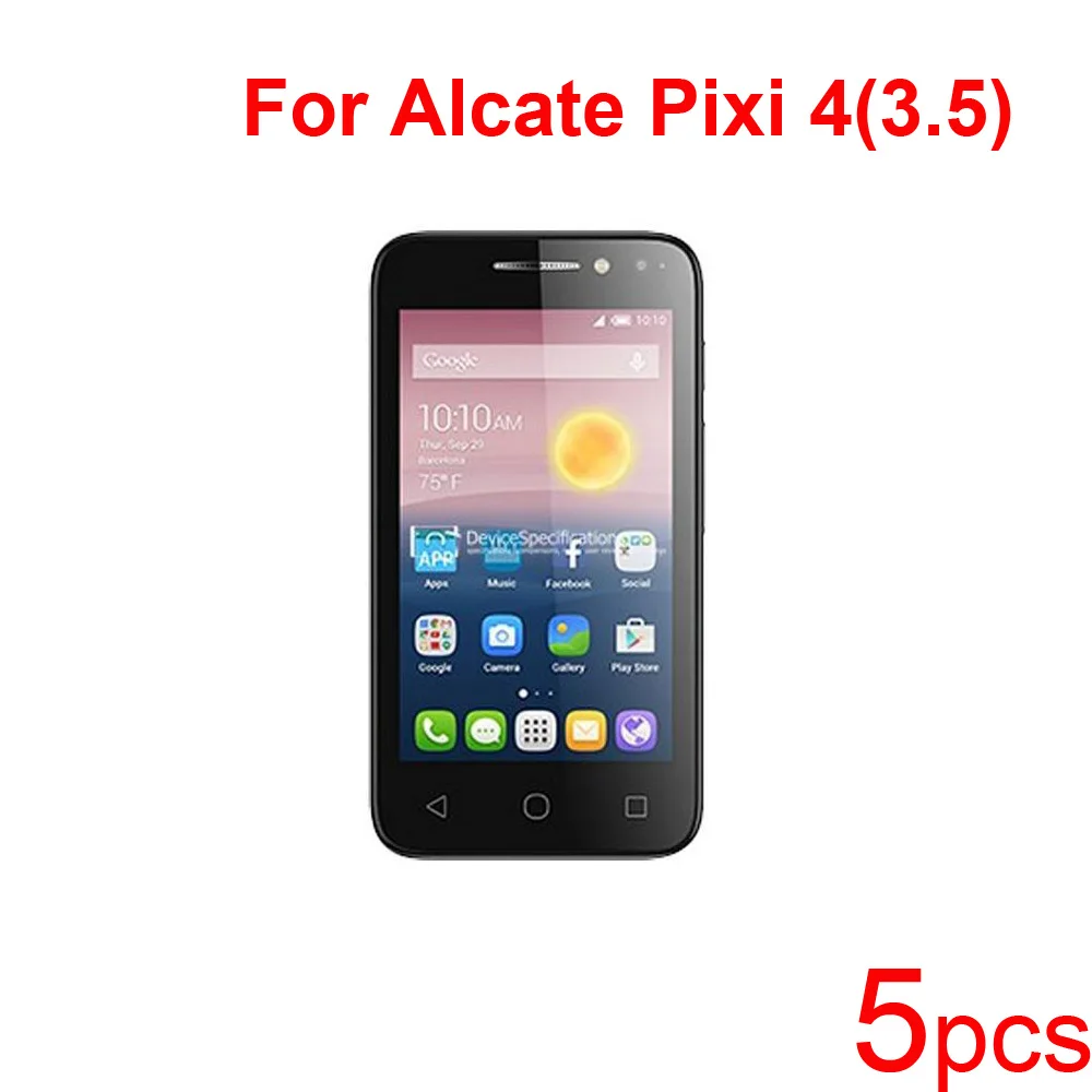 5 шт. Охранник защитная Пленка для Alcatel one touch pixi 4 3.5 4.0 OT4034 Протектор Экрана высокая