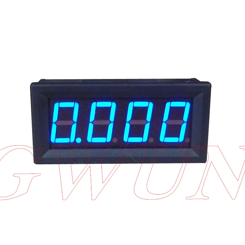 Синий GWUNW BY456A 0-5.000A(5A) 4 Бит Цифровой амперметр переменного тока Панель метр 0,56 дюймов светодиодный - Цвет: Синий