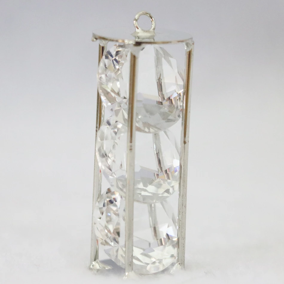 Новинка! Кристальные Подвески серебристого цвета дуга, куб. Клетка 9x19 мм 15x44 мм 25x46 мм женское ожерелье diy ювелирные изделия 2/шт B884