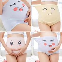 new fashion cotton women pregnant panties high waist mother belly support underwear lovely cartoon briefs pregnancy panties 2019