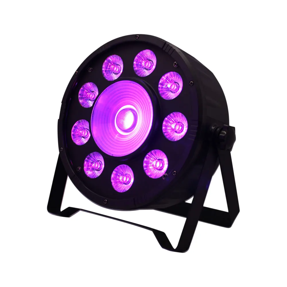 4 шт/RGB 3in1 9X10W светодиодный PAR Светильник + 30W COB прожектор диско светильник s