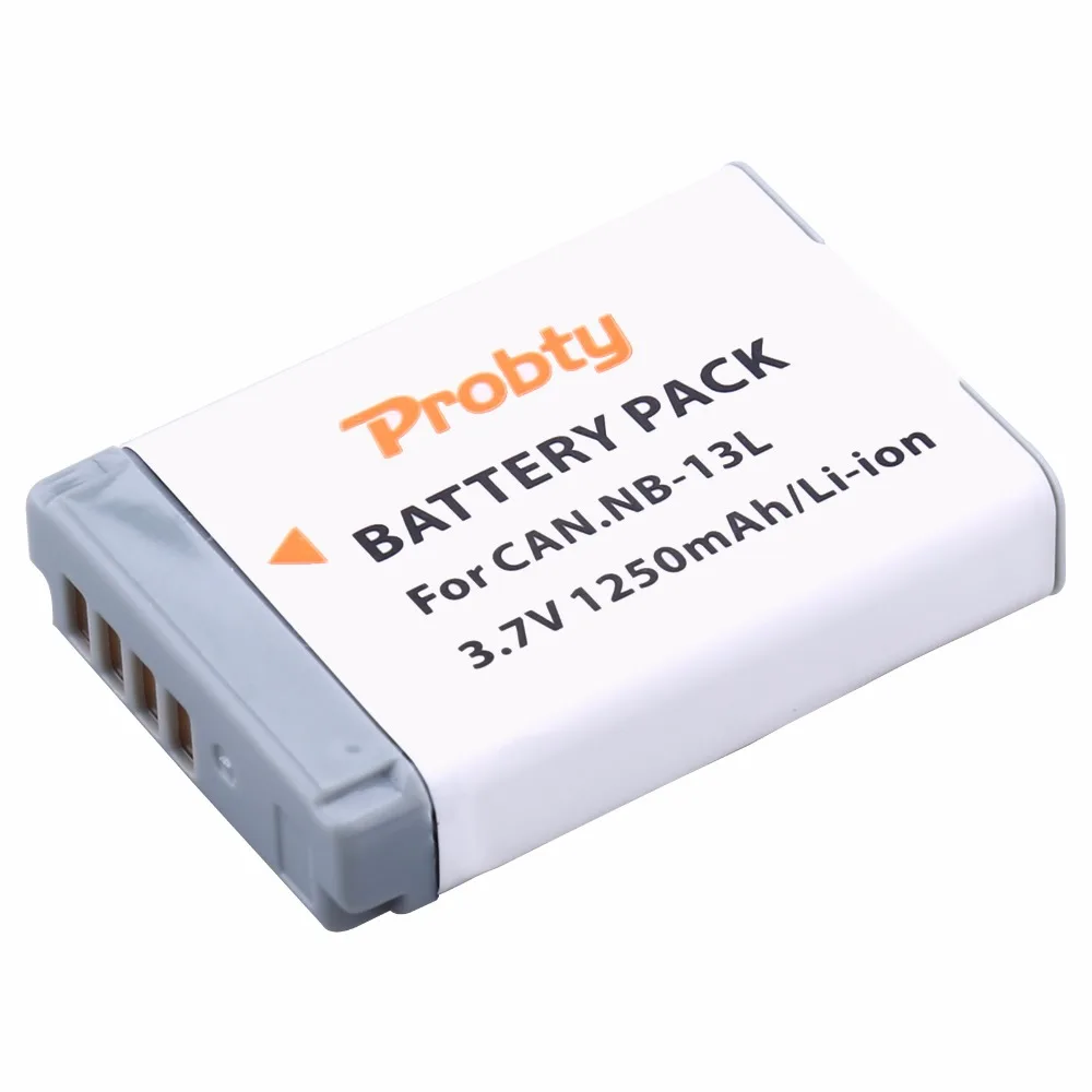 Probty NB-13L NB 13L NB13L батарея для Canon PowerShot G5 X G7 Mark II G9 SX620 HS SX720 цифровая камера 1250mAh |