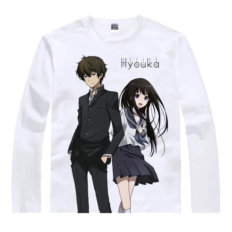 Футболки Hyouka рубашки с длинным рукавом в разных стилях косплей-рубашка десерт