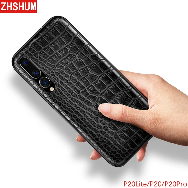 Luxury PU Crocodile Leather Case for Huawei P20 Lite P30 Croco Pattern Soft Hard Full Back Cover Pro |