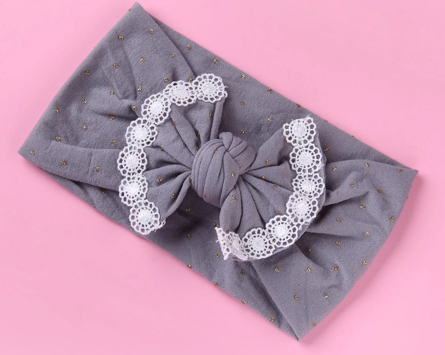 Повязка на голову в горошек 24 шт./лот | Аксессуары для одежды