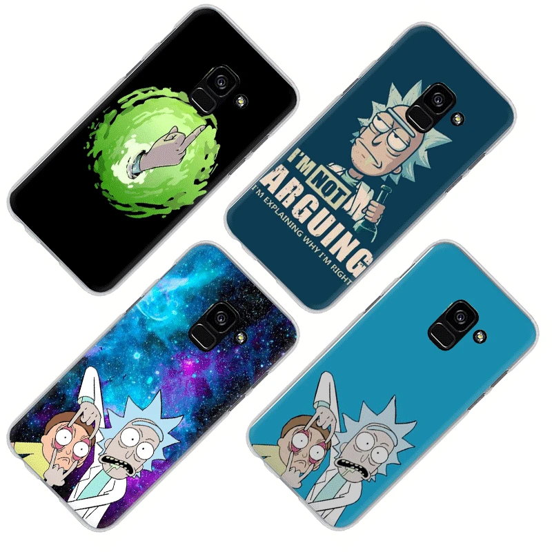 Рик и Морти жесткий чехол для телефона для samsung A5 A7 A9 A6 A8 плюс A10s 20С 30С 40С с 50s 60 70