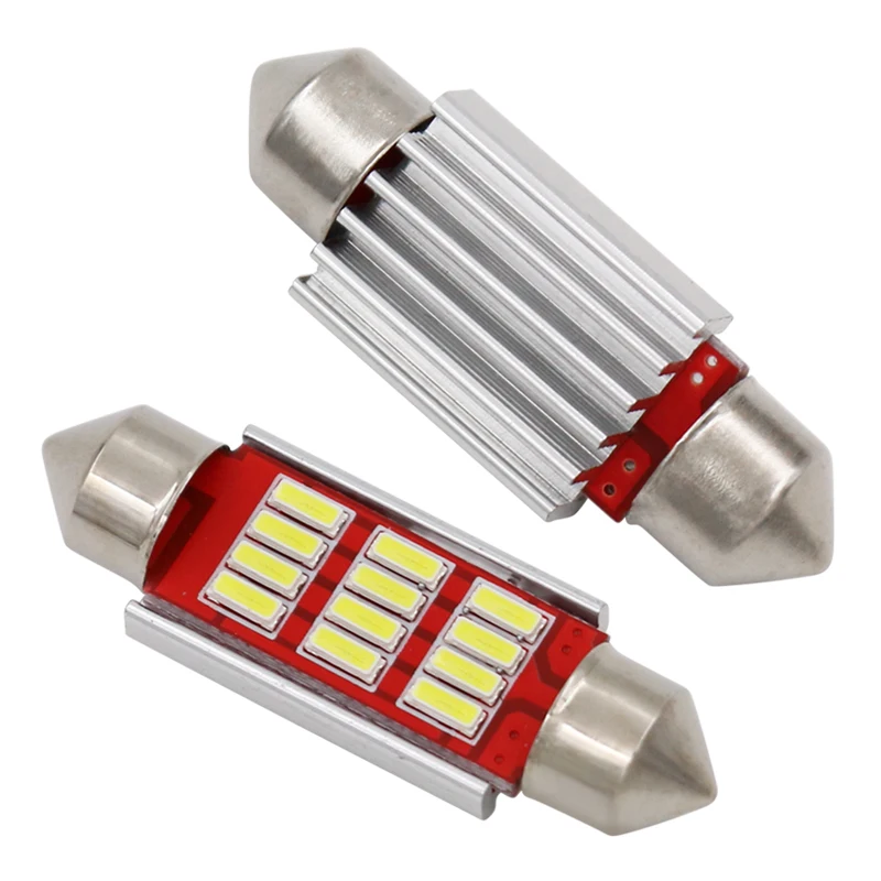 10 шт. гирлянда 31 мм 36 39 41 C5W CANBUS без ошибок автоматический светильник 12 SMD 4014