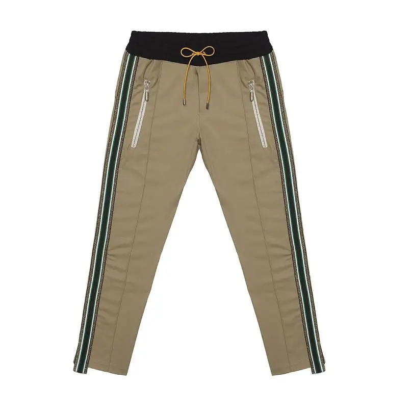 19SS RHUDE Traxedo брюки 1:1 брюки для бега с боковой лентой хип-хоп высокие уличные штаны с эластичной резинкой на талии спортивные штаны байкерские брюки