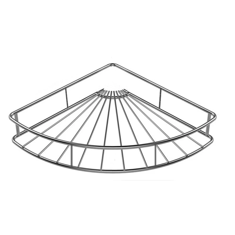 Клейкая угловая полка для душа из нержавеющей стали ванной комнаты треугольные