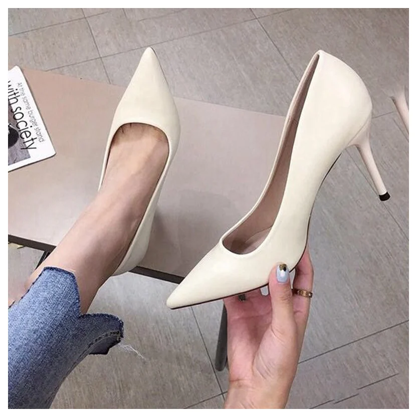 DONLEE QUEEN Female Women Pumps Sexy High Thin Heel Pointed Toe Shallow Shoes For Party Wedding Shoe Lady Pumps zapatos de mujer