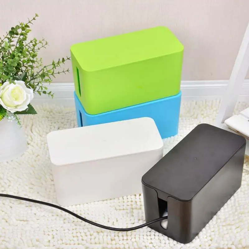 Съемный ящик для хранения кабеля 32 5x13x12 5 см черный и белый дизайн удобный