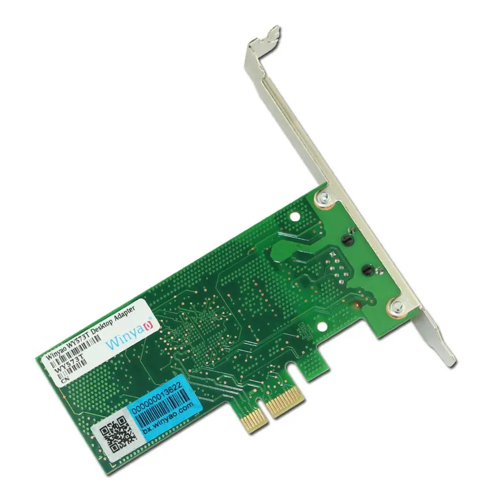 Winyao WY573T PCI-E X1 RJ45 Gigabit Ethernet сетевой адаптер NIC 10/100/1000 м для 82573 1G Lan | Компьютеры и офис