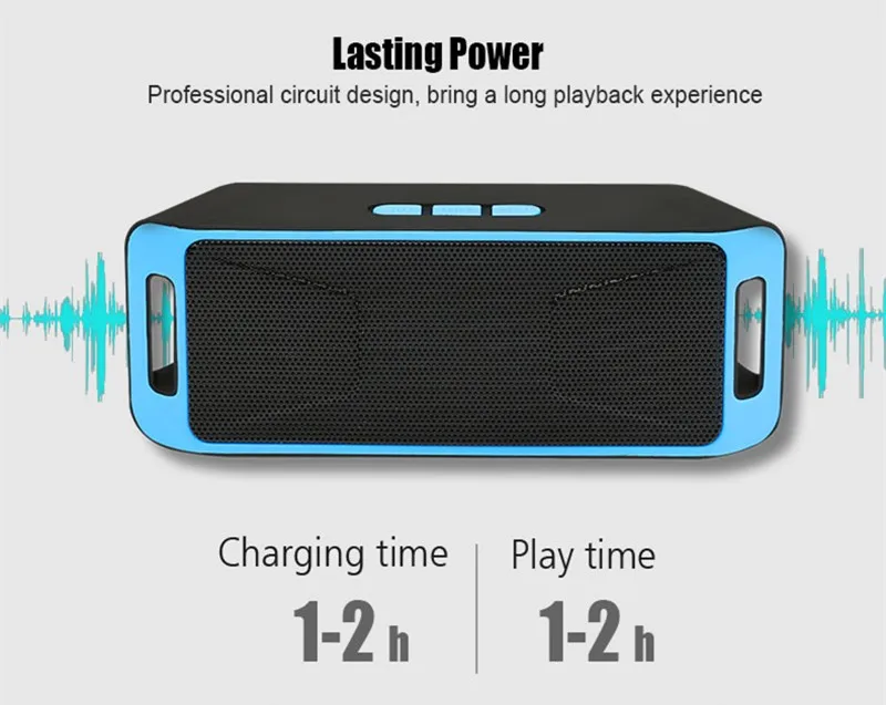 SC308 Мини Bluetooth 4 0 беспроводной динамик TF SD карта USB FM радио двойной бас звук