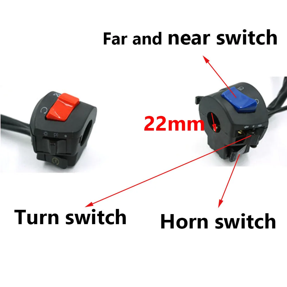 Универсальный мотоцикл 7/8 &quotРуль руля с поворотным сигналом фара стартовый