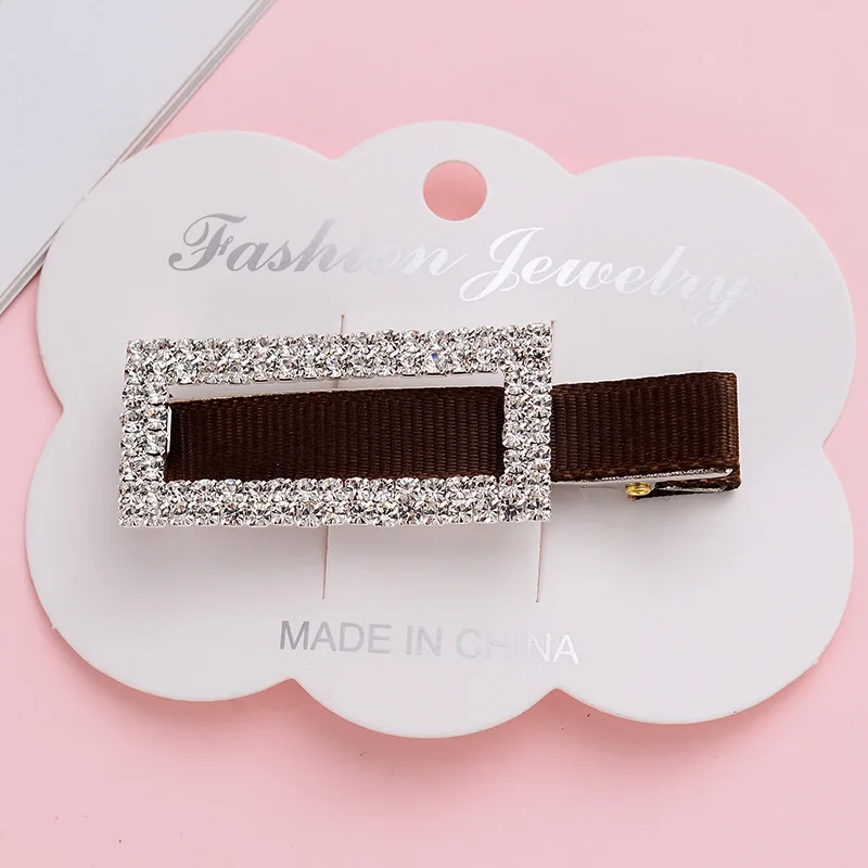

Women 1PC Luxury Elegant Hair Accessories High Quality Crystal Girls Korean Barrettes Hair Clip Hairgrips