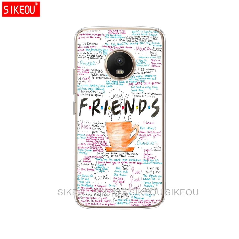 Силиконовый чехол для телефона Motorola Moto G6 G5 G5S Z2 Z3 PLAY PLUS X4 E4 E5 C Friends TV Show Sitcom|Бамперы| |