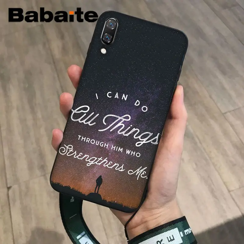 Чехол для телефона Babaite с текстом из Библии филиппинскими мотивами Иисусом