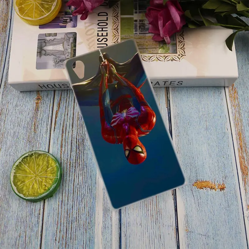 Чехол с изображением Человека-паука Марвел супергероев для sony Xperia Z3 Z5 Premium M4 Aqua M5 X XA XA1 C4 C5 E4 E5 XZ XZ2 Compact Plus