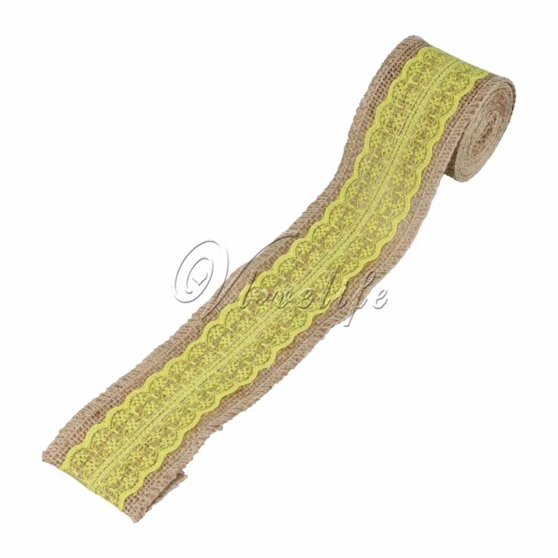 5 рулонов/партия 6 см x 2 м лента для мешковины рулон с 16 цветами кружевная ткань