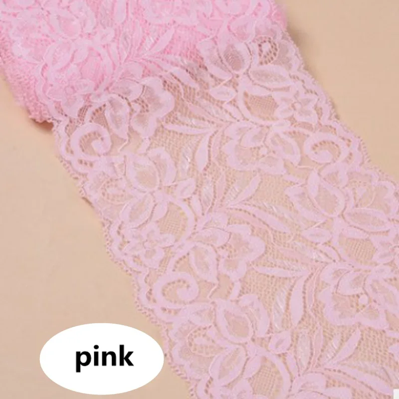 pink HL 1 ярд 15 см ширина эластичное кружево аксессуары для одежды свадебное нижнее белье швейные принадлежности DIY Одежда Ткань - Цвет: pink