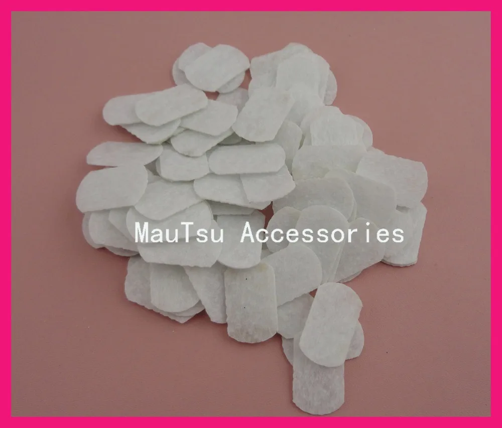 

1000PCS 1.5cm*2.4cm White Oval Felt Pads Patches for hair clips,felt non-woven applique for DIY Fabric flower