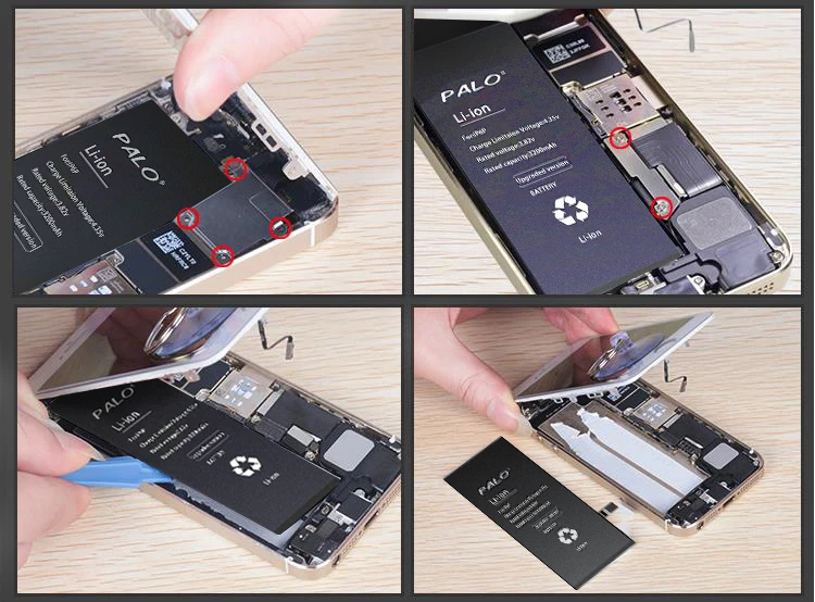 Palo литиевая батарея для Apple iPhone 6S 6 сменные батареи внутренний телефон Bateria 1900mAh