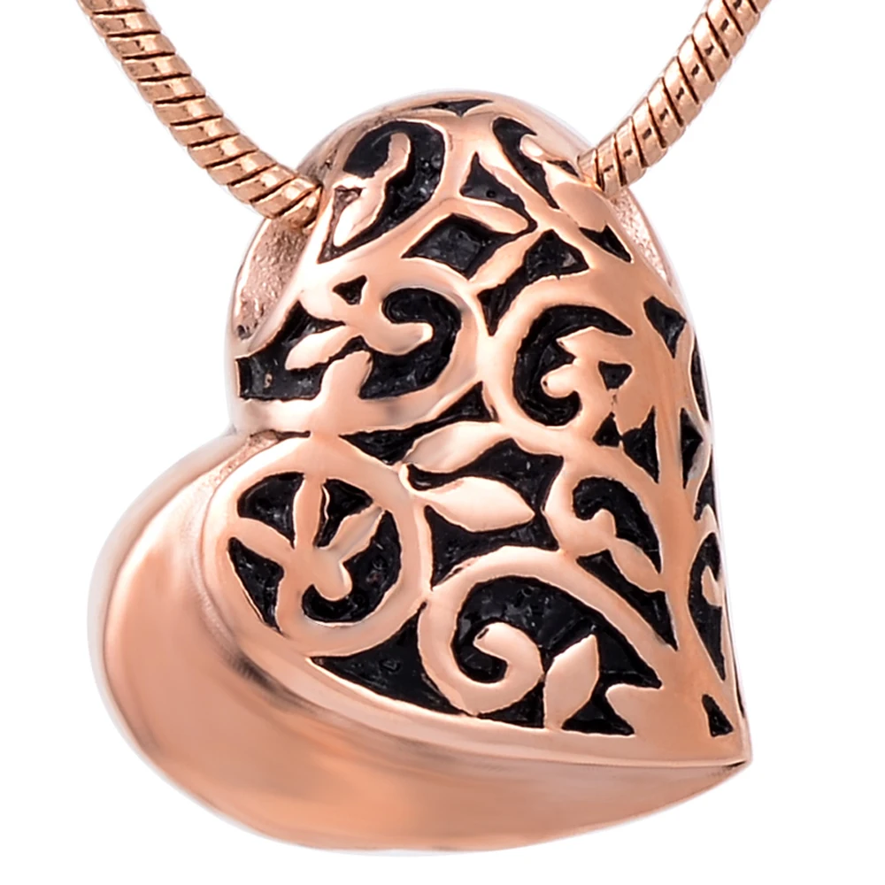 CMJ8234 уникальное и модное сердце Мемориал урна кулон Collier Femme похоронная шкатулка