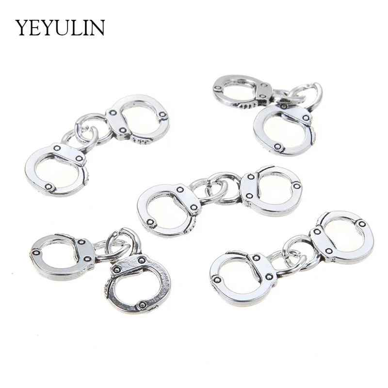 30 шт. модные браслеты из сплава серебряного цвета соединительные шармы для