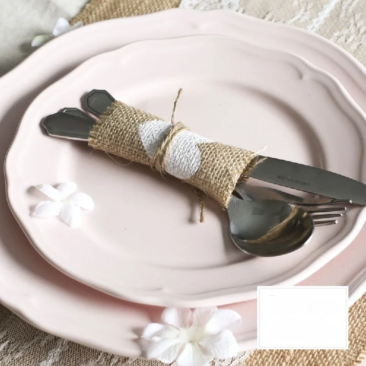 20 шт 10 см европейские сельские Ретро джутовые кольца для салфеток свадебные