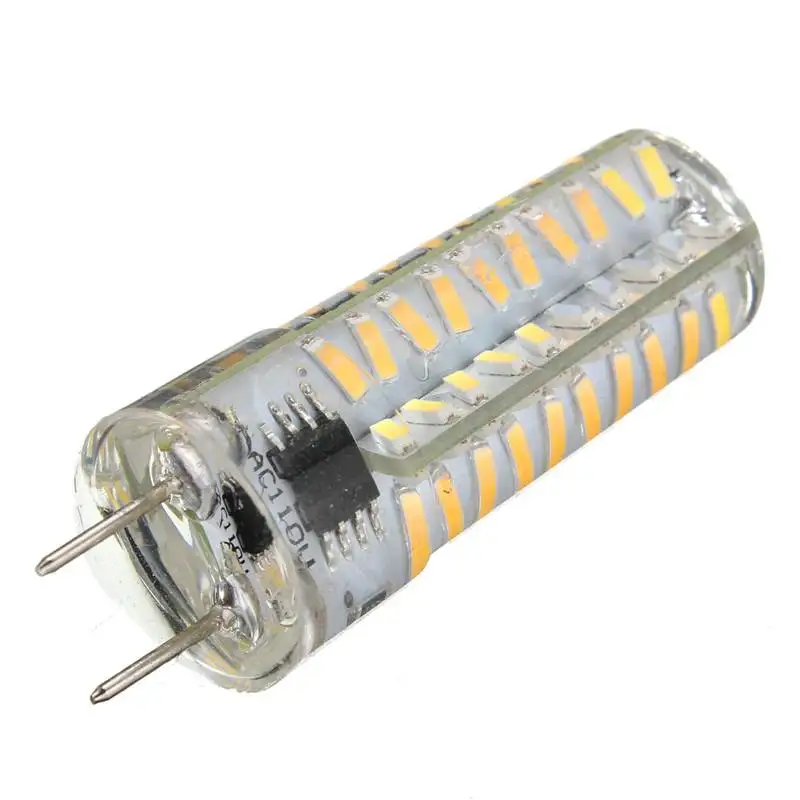 

G8 7 Вт приглушаемая 4014 SMD 80 светодиодная лампочка силиконовая лампа Теплый/белый AC 220 В в 5 шт./лот