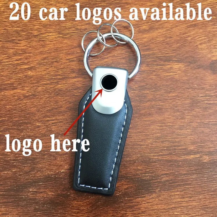 Songlin Кожаный Автомобильный брелок для ключей с логотипом автоэмблема цепочка