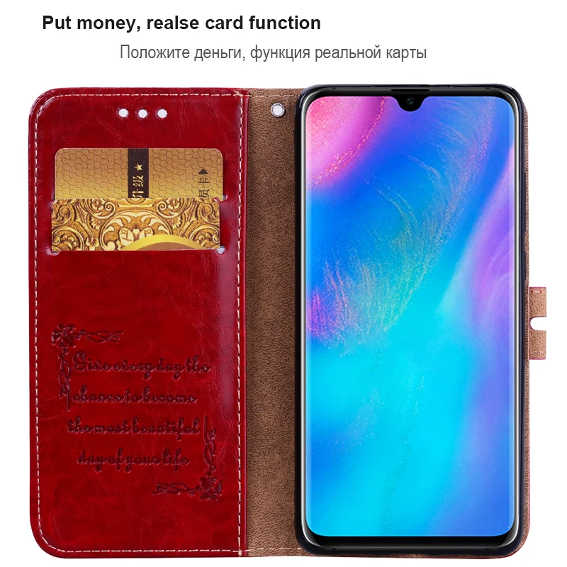 Чехол бумажник для Huawei P30 P20 P Smart Plus P8 Mate 20 Y9 Y7 Y6 Y5 Prime Honor 10 Lite 10i 9 8A 8X кожаный|Бамперы|