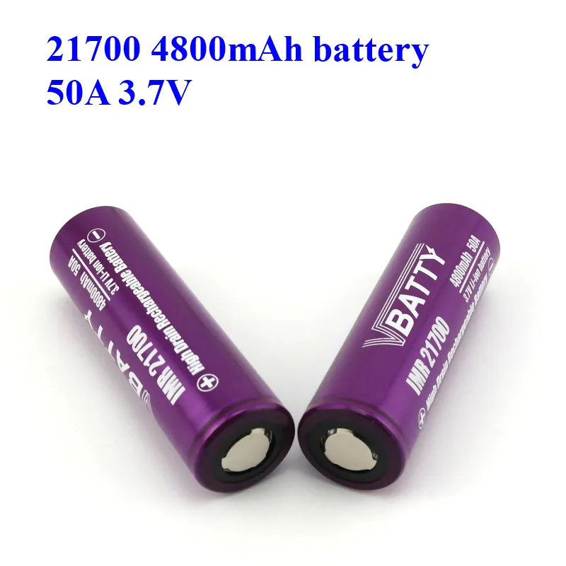 Горячая аккумулятор 21700 4800mah литиевая батарея 3,7 V 50A для электроинструментов/электронная сигарета мод дешевая цена(1 шт