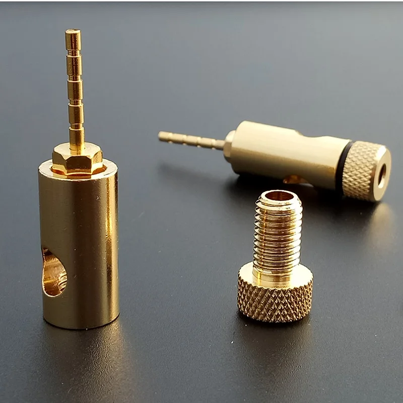 100 шт./лот разъем типа банан с 2 мм контактом позолоченный винтовой замок без
