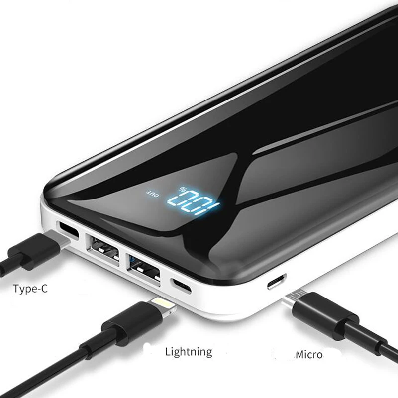 Новое поступление портативное зарядное устройство 20000 мАч двойной USB портативный