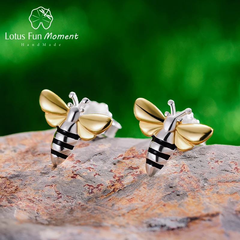 Lotus Fun Moment реального 925 пробы серебро Винтаж милые Модные украшения Прекрасный Мёд