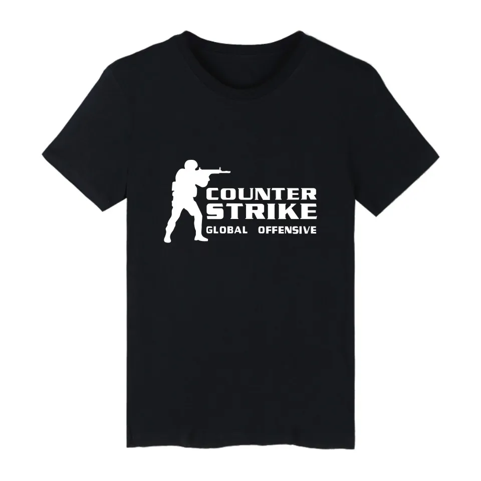 CS GO футболка Counter Strike Мужская с круглым вырезом cs go одежда летние футболки counter strike
