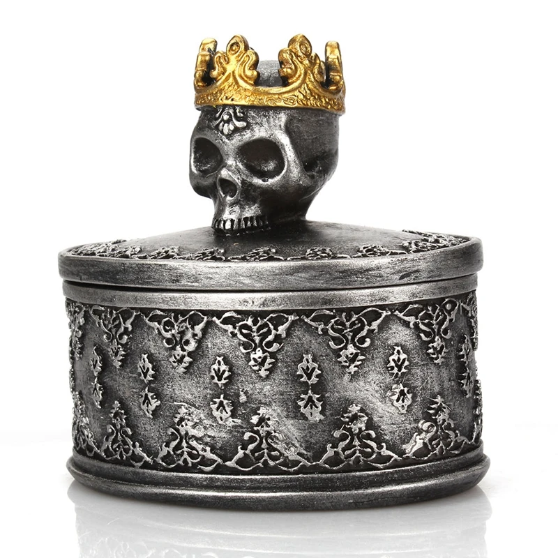 Органайзер для ювелирных изделий Crown Skull пыленепроницаемый полимерный контейнер