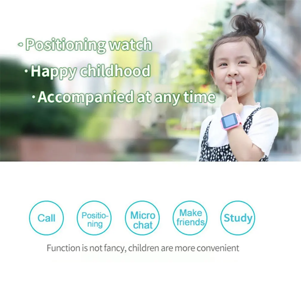 DS38 Anti Lost GPRS Positioning Smart Children's Watches SOS Camera Phone Call Kids Clock Baby Boy Girls Gift | Электроника